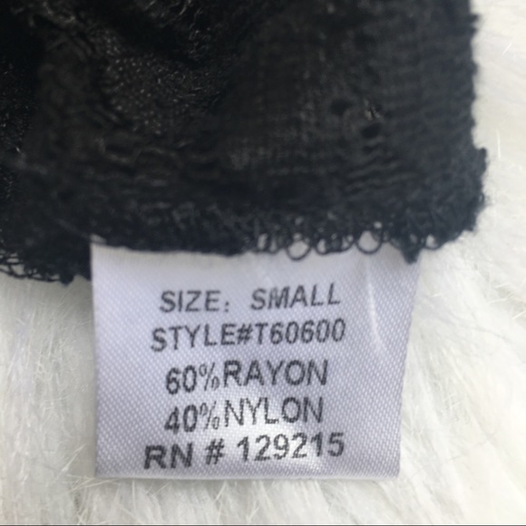 Sexy Black Lace Button-Back Top - Picture 5 of 5